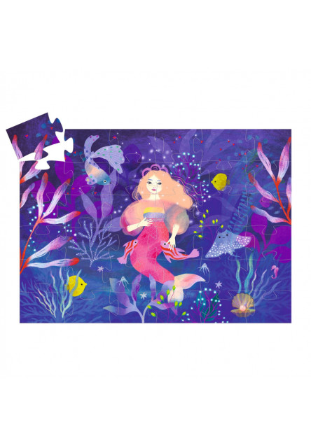 Siluetové puzzle: Ella, morská panna