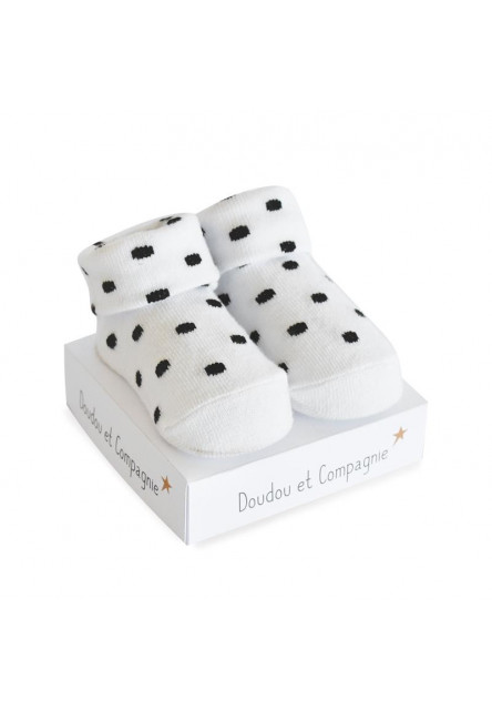 DouDou et Compagnie ponožky pro miminko šedé mix