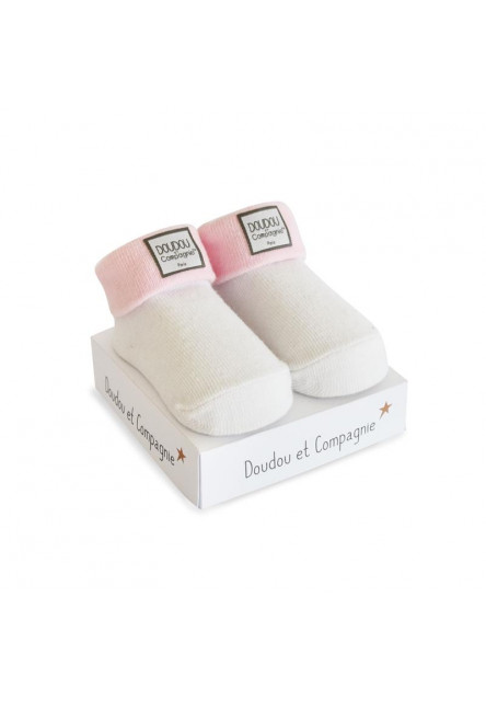 DouDou et Compagnie ponožky pro miminko růžové