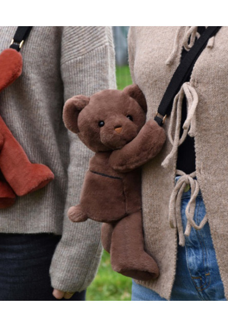 DouDou et Compagnie - Batoh přes rameno medvídek hnědý
