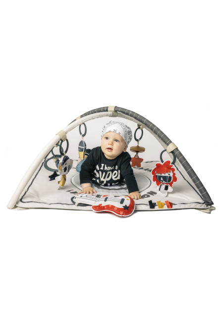 Hrací deka s hrazdou čtvercová Gymini Tiny Rockers