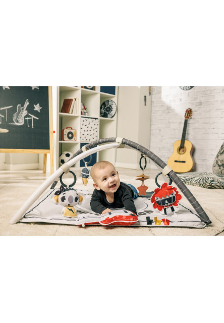 Hrací deka s hrazdou čtvercová Gymini Tiny Rockers