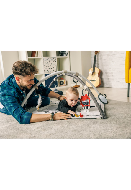Hrací deka s hrazdou čtvercová Gymini Tiny Rockers