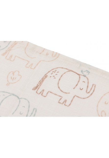 Ubrousky mušelínové 3 ks 31x31cm Elephant Tales