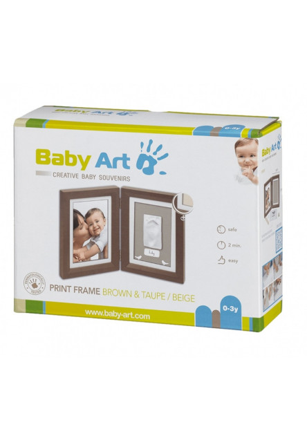 Dřevěný rámeček pro otisk My Baby Touch Simple Brown