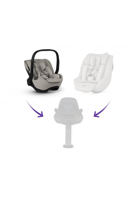 Glide Plus 360 autosedačka Natural Taupe