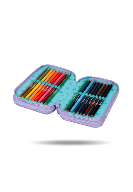 Penál Jumper třípatrový Stitch Pastel