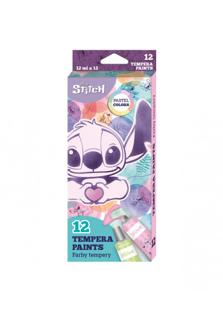 Temperové barvy Stitch Pastel 12 ks