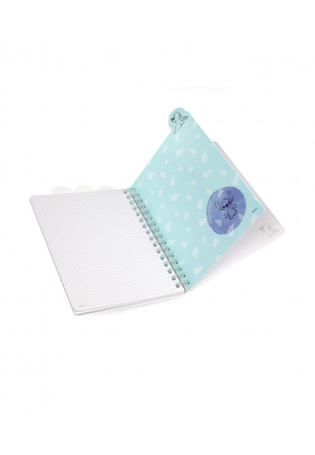 Zápisník spirálový A5 se záložkami Stitch Pastel