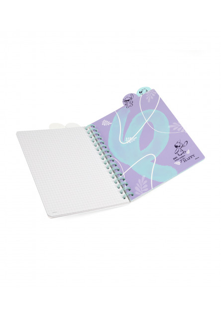 Zápisník spirálový A5 se záložkami Stitch Pastel