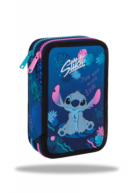 Penál Jumper dvoupatrový Stitch Blue