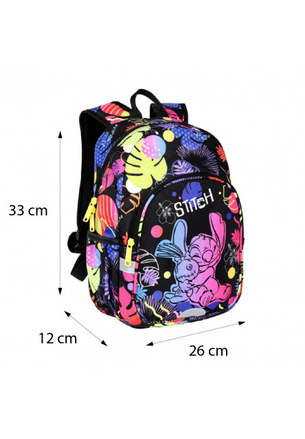 Dětský batoh Toby 33 cm Stitch Black