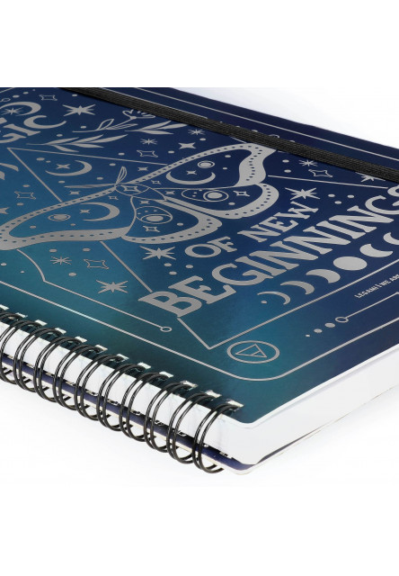 Zápisník Legami Lined Spiral-Bound Notepad - Spiral Notebook - Maxi - Moth
