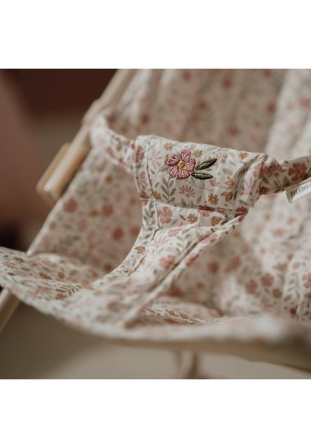 Kočárek pro panenky golfky skládací Soft Flowers