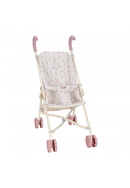 Kočárek pro panenky golfky skládací Soft Flowers