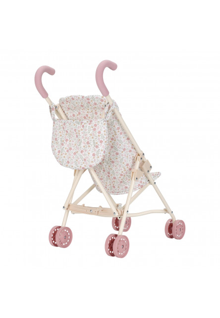 Kočárek pro panenky golfky skládací Soft Flowers