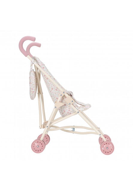 Kočárek pro panenky golfky skládací Soft Flowers