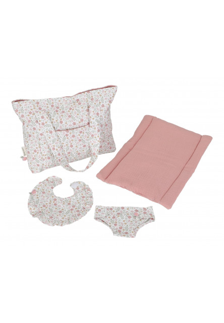 Přebalovací taška pro panenky Soft Flowers