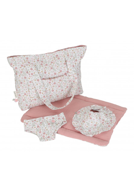 Přebalovací taška pro panenky Soft Flowers