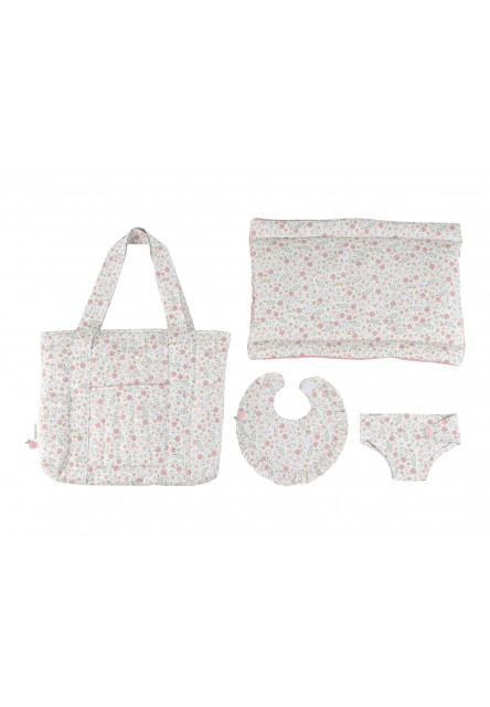 Přebalovací taška pro panenky Soft Flowers