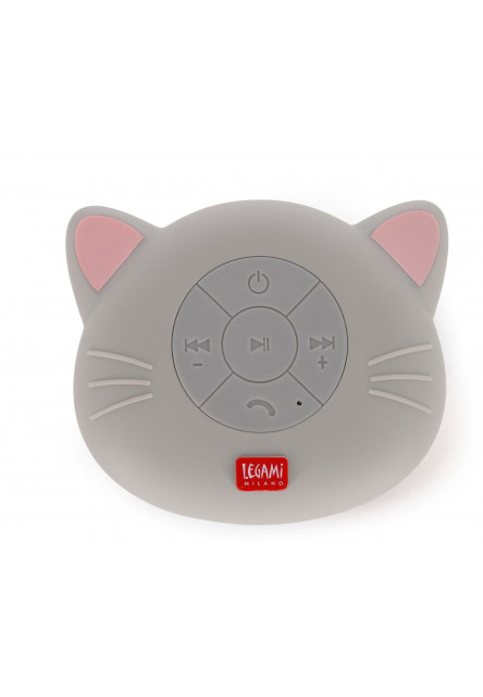 Vodeodolný bezdrôtový reproduktor Legami Shower Speaker Water Resistant - Singing In The Shower - Kitty Legami