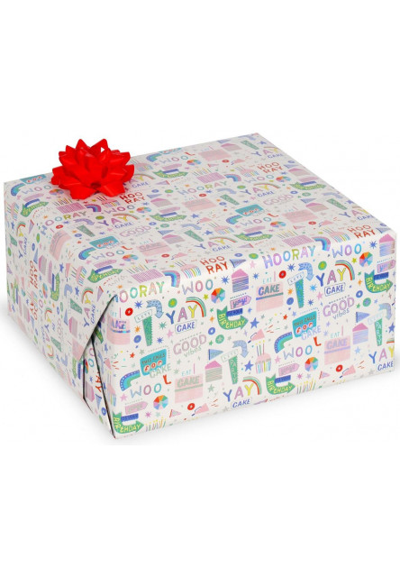 Baliaci papier Legami Wrapping Paper - Happy Birthday