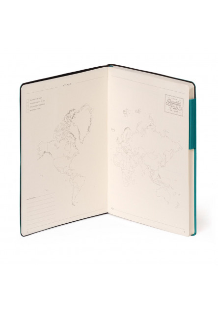 Zápisník Legami Lined Notebook - My Notebook - Large - Malachite Green