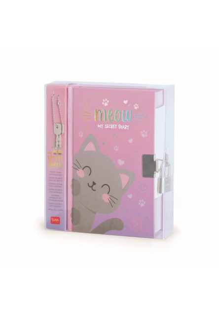 Denník na zámok Legami Secret Diary With Padlock - My Secret Diary - Kitty