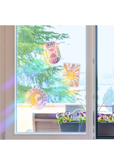 Samolepky na okná Legami Rainbow Maker - Groovy