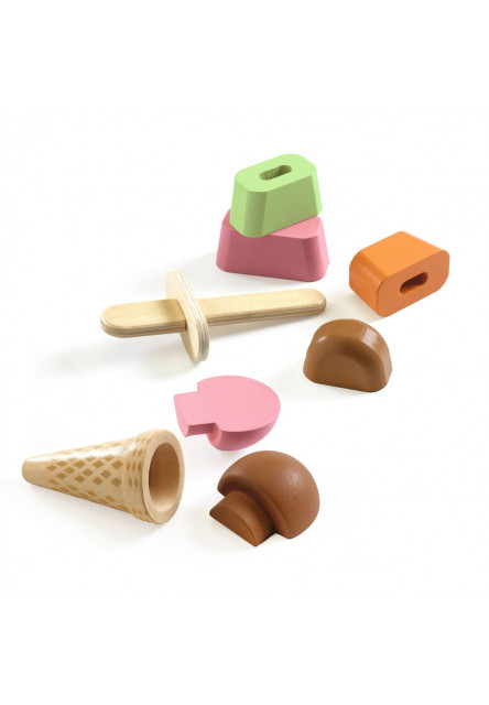 Zmrzlináreň Lina & Lino: drevená sada pre rolové hry