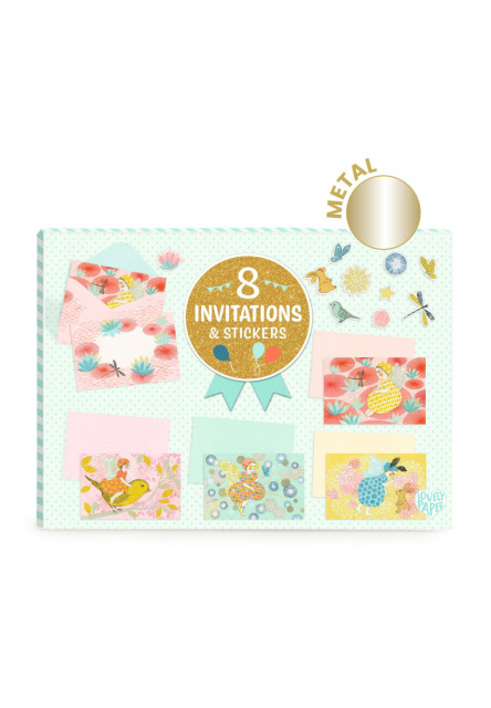 Víly: 8 pozvánok & samolepky