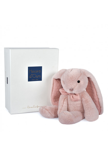 HO3134 DouDou et compagnie plyšový zajíček 30cm - Růžový