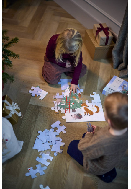 Puzzle 30ks (45x45) - wonderful winter - forest friends