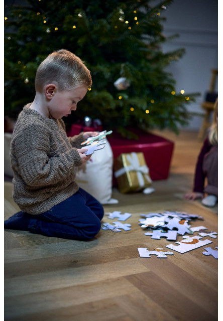 Puzzle 30ks (45x45) - wonderful winter - forest friends