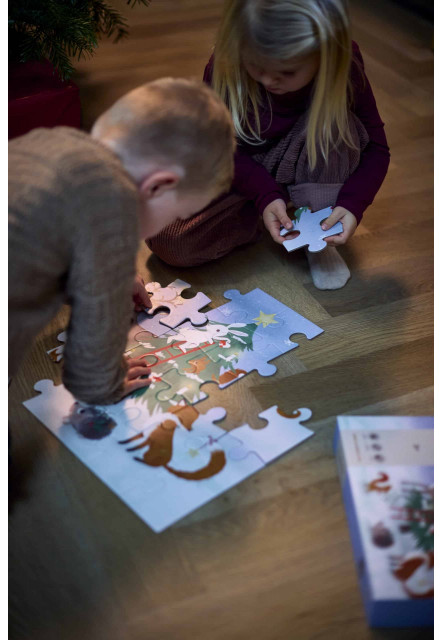 Puzzle 30ks (45x45) - wonderful winter - forest friends