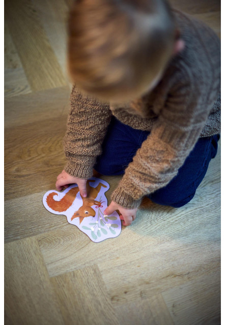 Set 4 puzzle - wonderful winter - forest friends