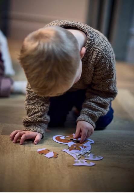 Set 4 puzzle - wonderful winter - forest friends