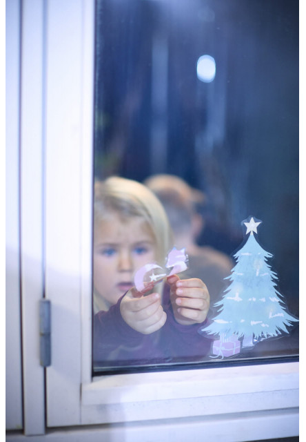 Nálepky na okno - wonder winter - forest friends