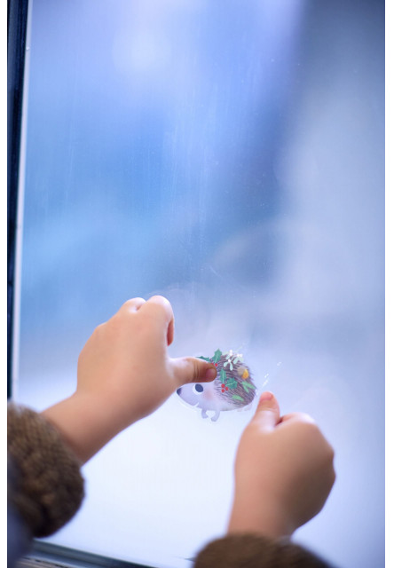 Nálepky na okno - wonder winter - forest friends