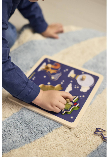 Drevené senzorické puzzle - little adventurers