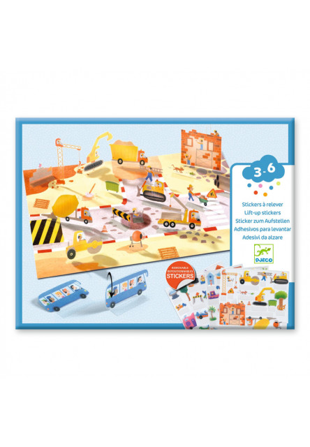 Vozidlá: Zdvíhacie odnímateľné samolepky