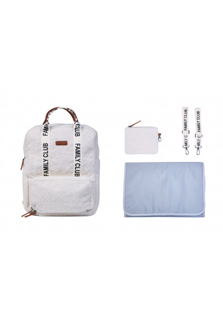 Přebalovací batoh Family Club Signature Teddy Off White