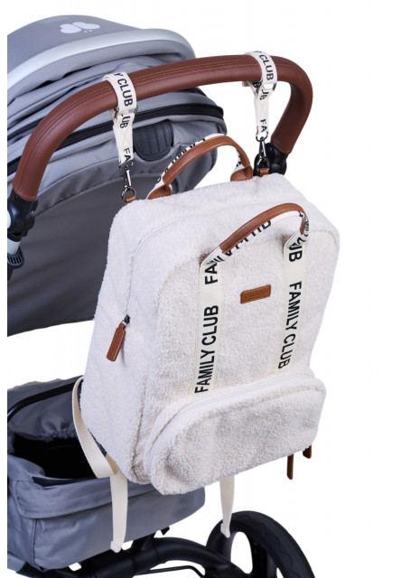 Přebalovací batoh Family Club Signature Teddy Off White