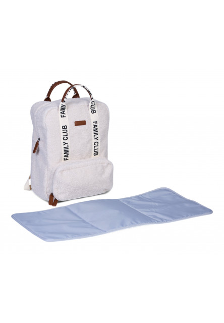 Přebalovací batoh Family Club Signature Teddy Off White