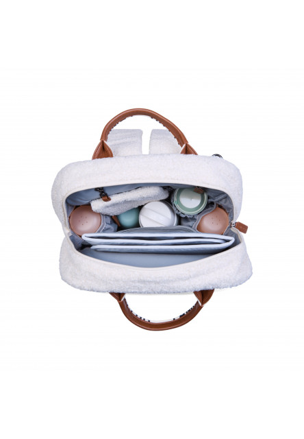 Přebalovací batoh Family Club Signature Teddy Off White