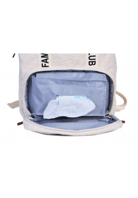 Přebalovací batoh Family Club Signature Teddy Off White