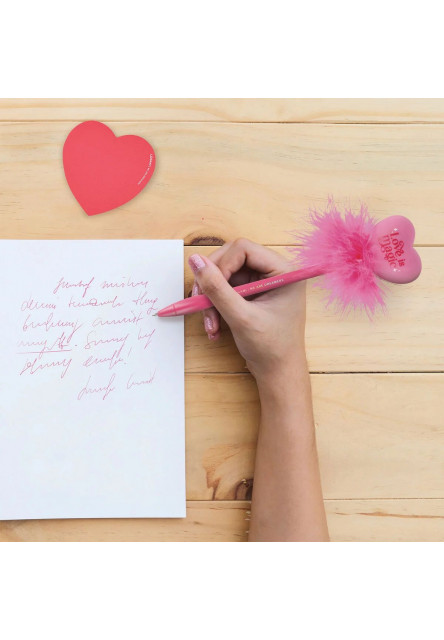 Svietiace perá Legami Light-Up Heart Ballpoint Pen - Writing Is Magic - Heart
