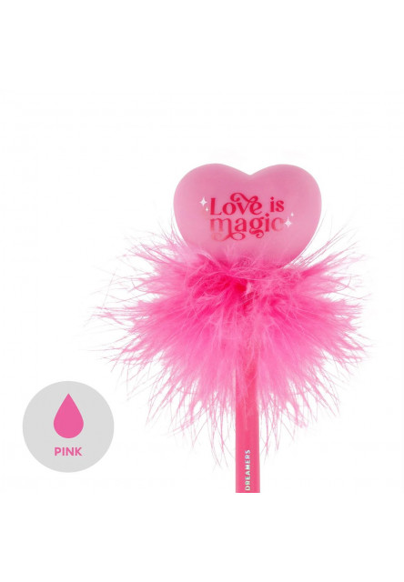 Svietiace perá Legami Light-Up Heart Ballpoint Pen - Writing Is Magic - Heart