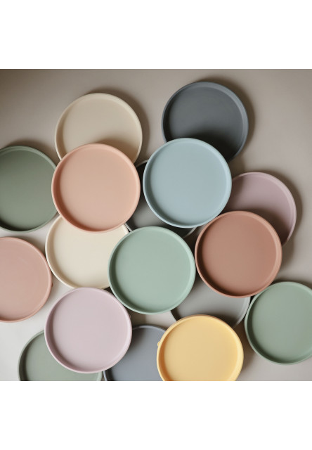 Classic silikónový tanier s prísavkou (Ivory)