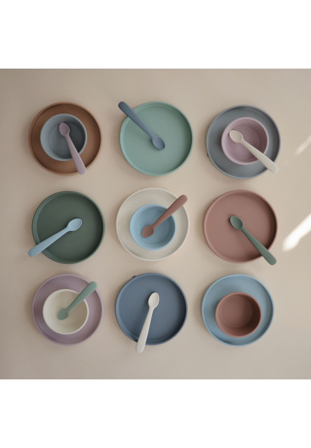 Classic silikónový tanier s prísavkou (Natural)